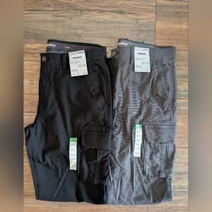 Sonoma Men's Cargo Pants in Black and Gray 34x34